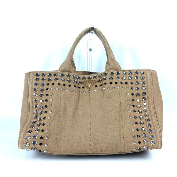 Pre Loved prada Women Beige Handbags - Picture 1 of 8